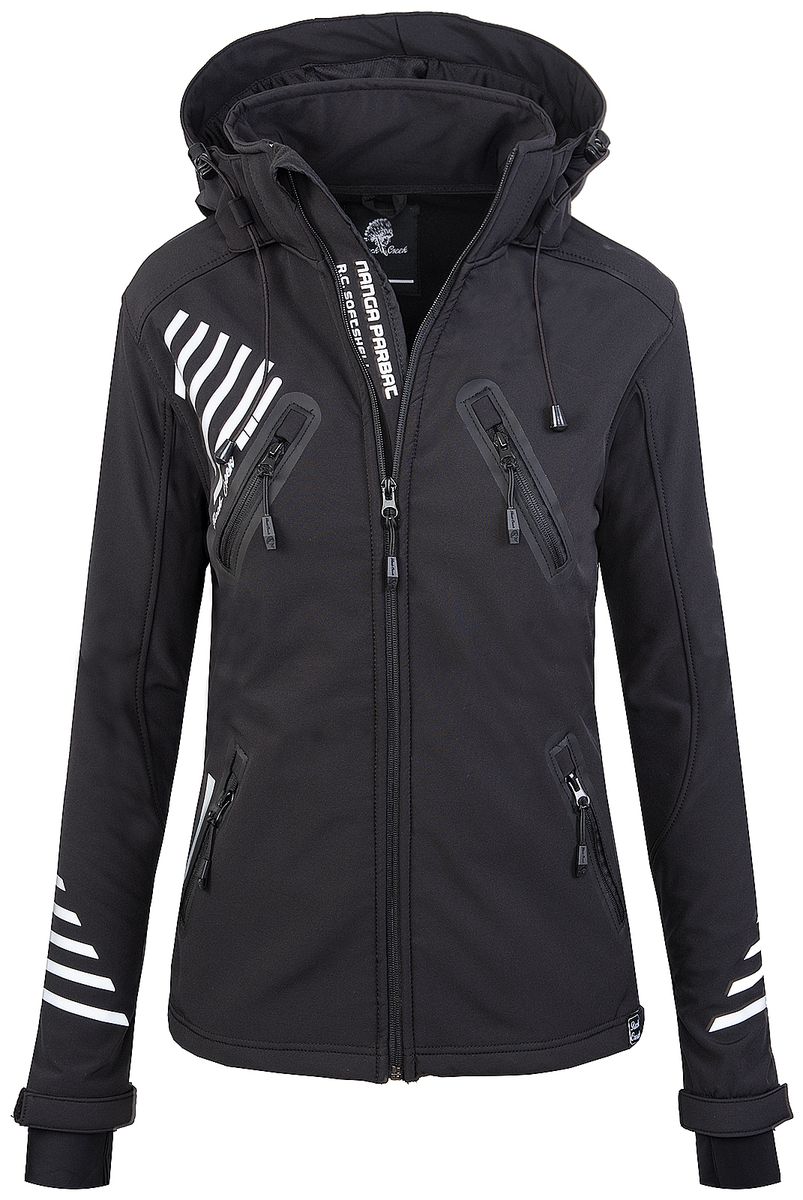 Farbblock Softshell Outdoor Jacke