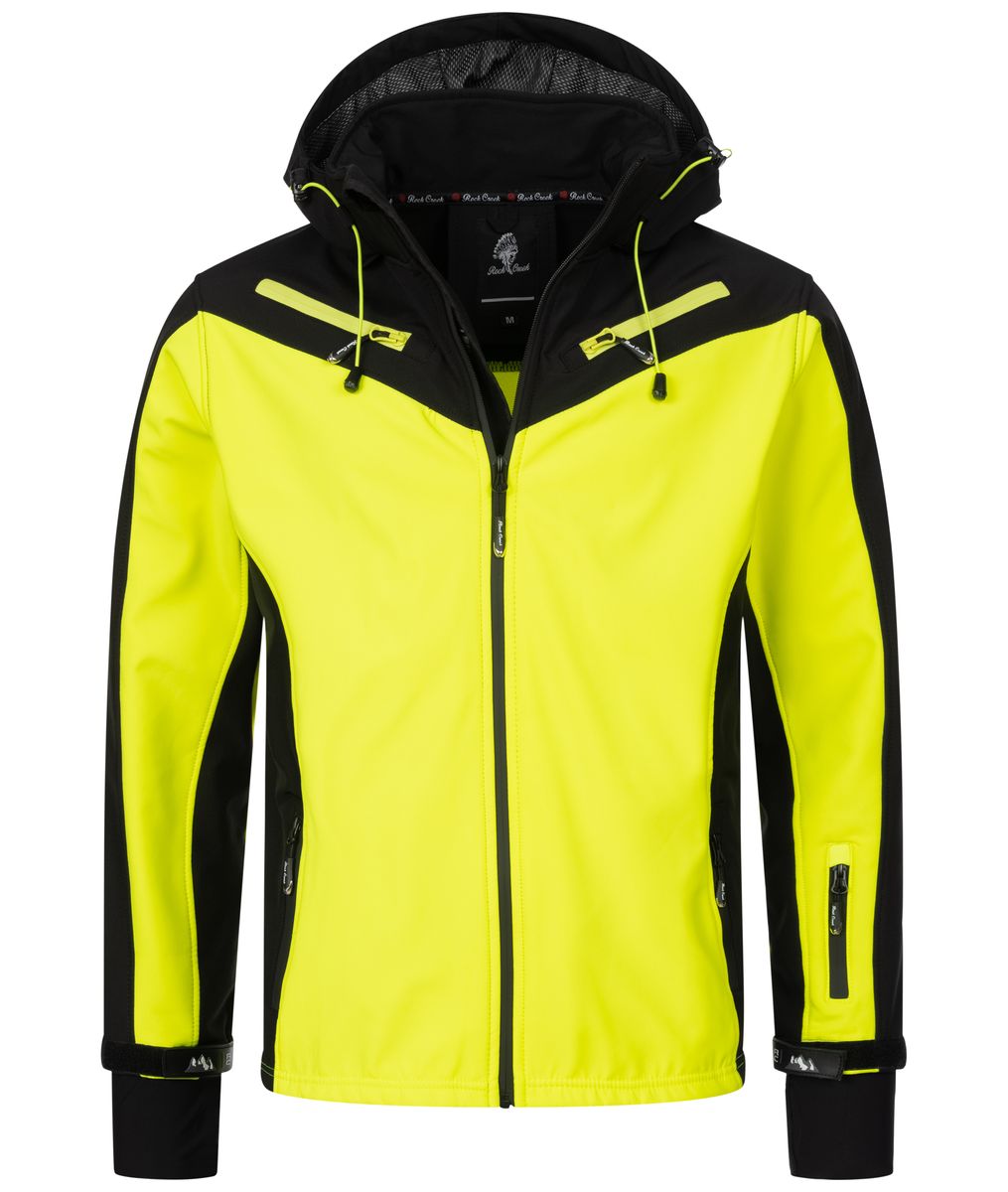 Farbblock Softshell Outdoor Jacke