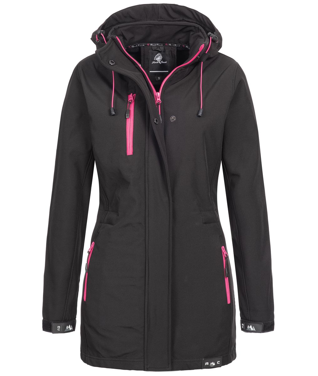 Farbblock Softshell Outdoor Jacke