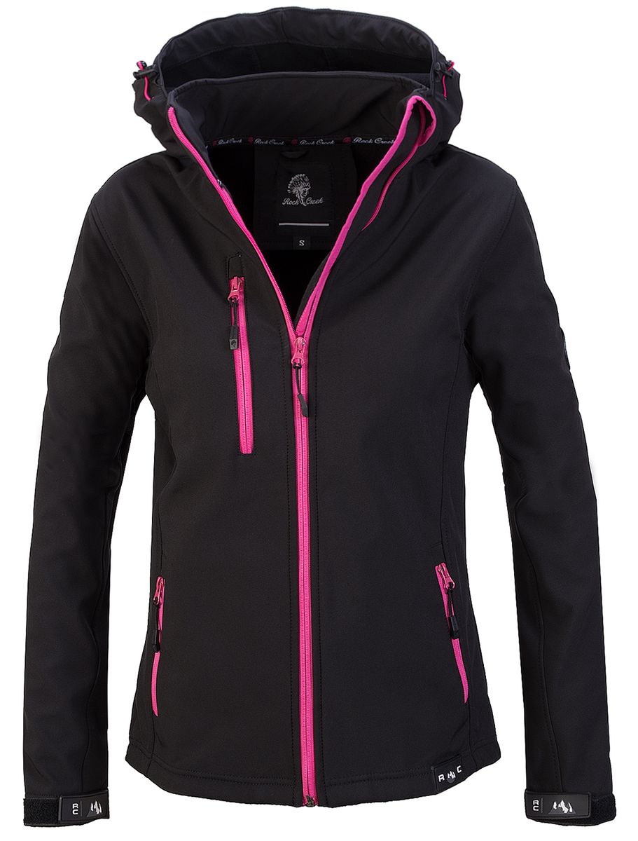 Farbblock Softshell Outdoor Jacke