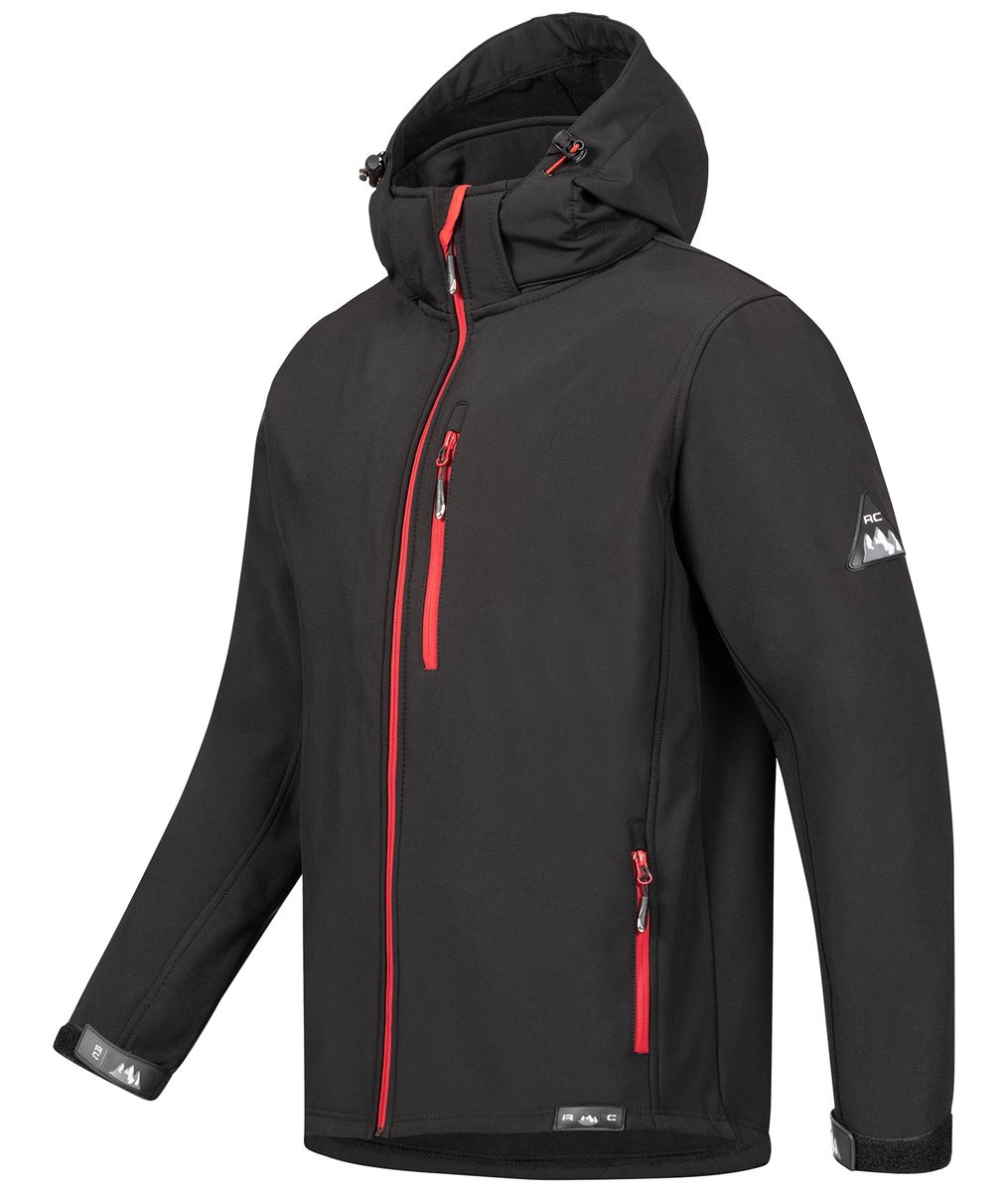Funktionale Softshell Outdoor-Jacke mit Kapuze