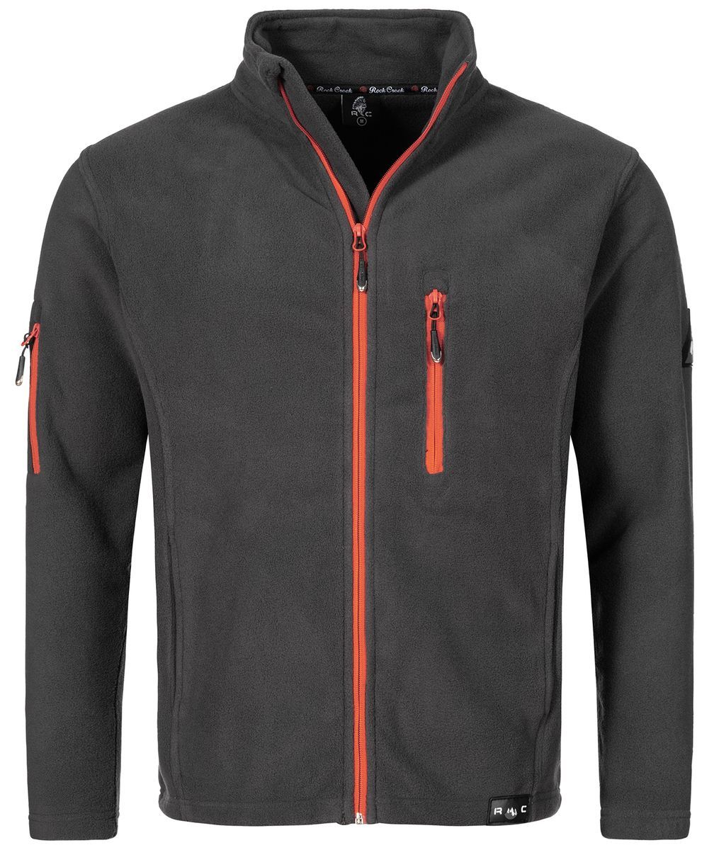 Herren Fleecejacke mit durchgehendem Reißverschluss