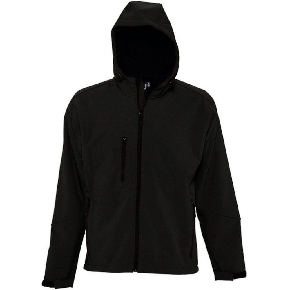 Herren Softshelljacke mit Kapuze