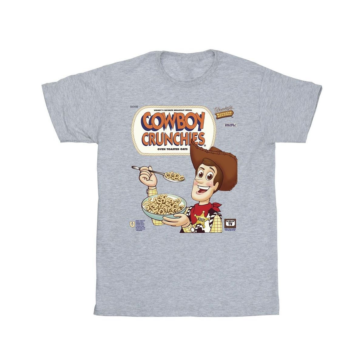 Disney - "Toy Story Woody Cowboy Crunchies" T-Shirt für Herren (Grau)