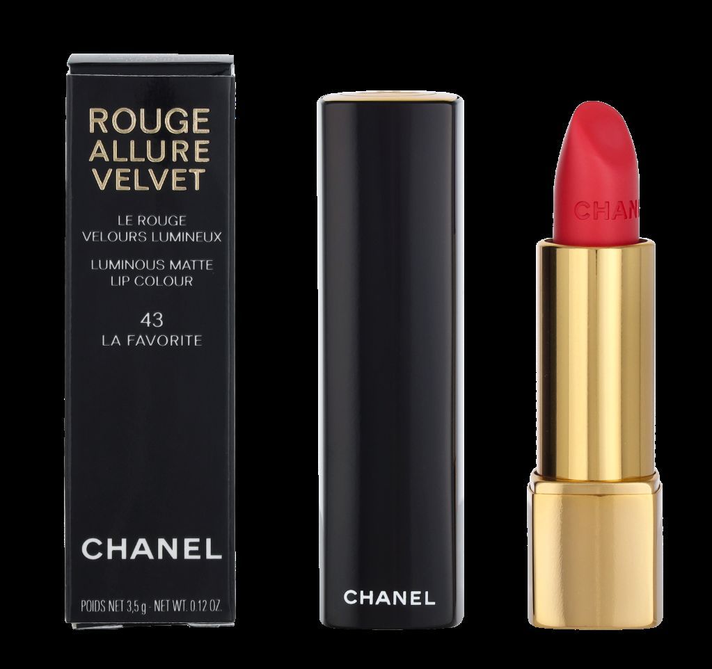 Leuchtend matter roter Lippenstift