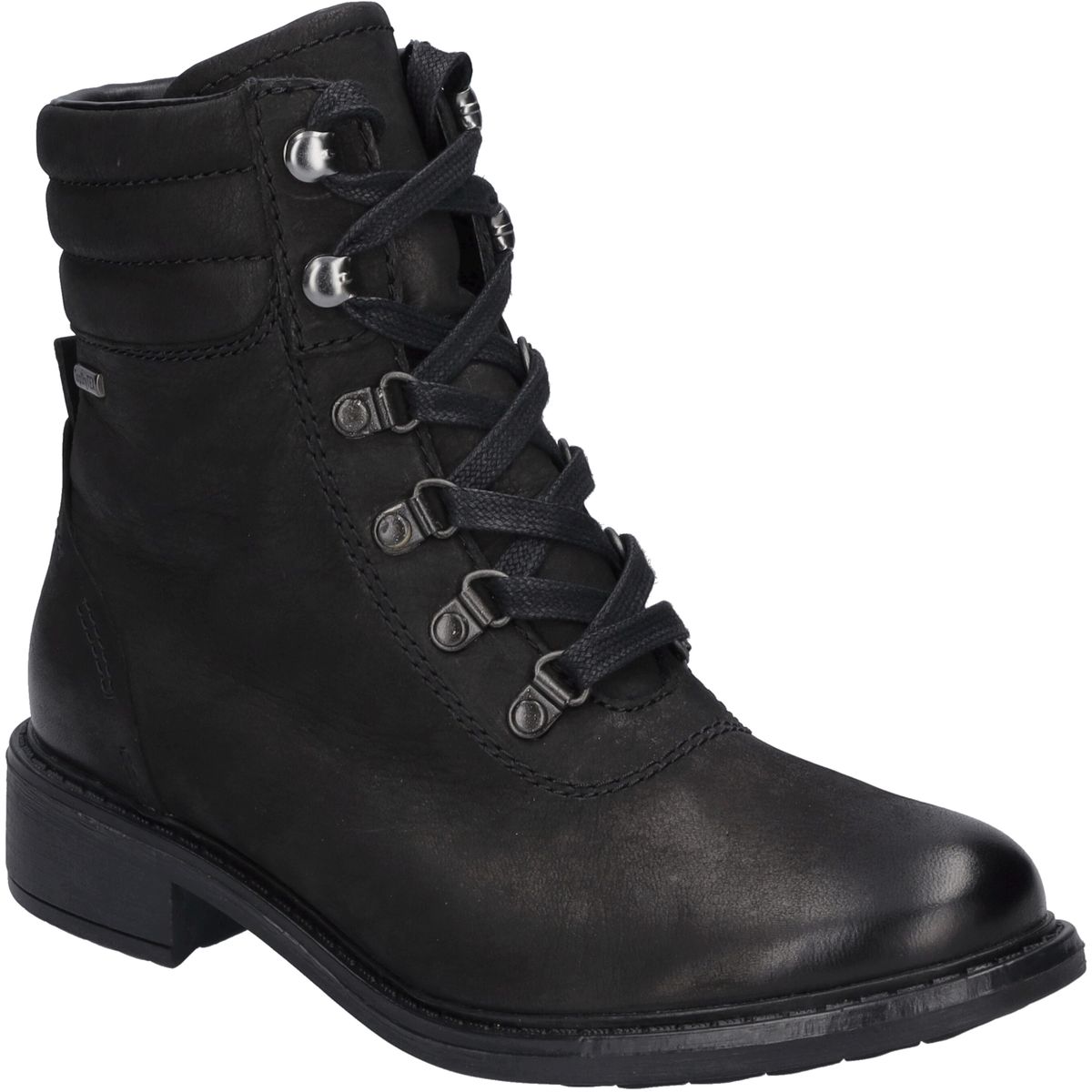 Schnürstiefelette aus Leder