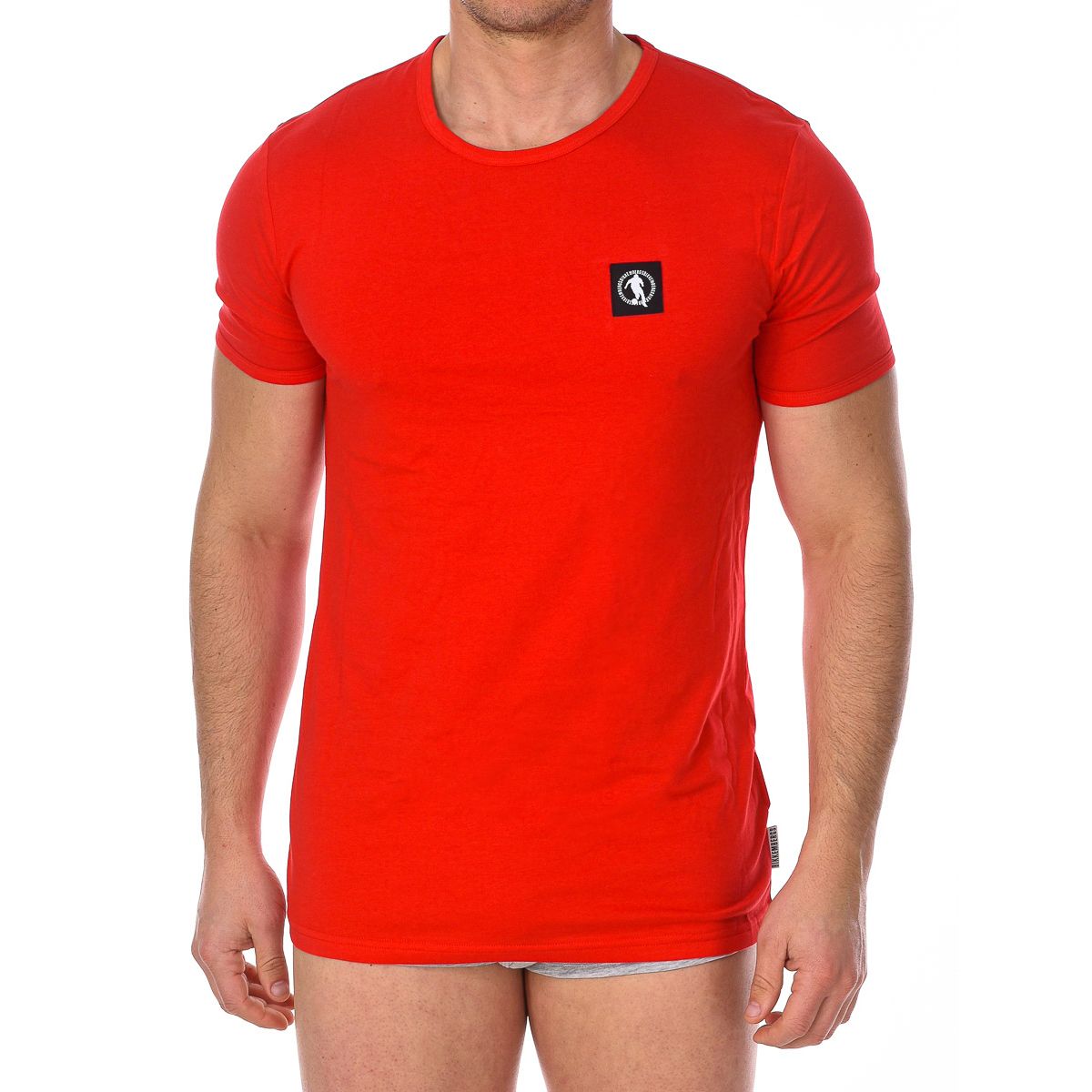 Klassisches V-Ausschnitt Baumwoll T-Shirt