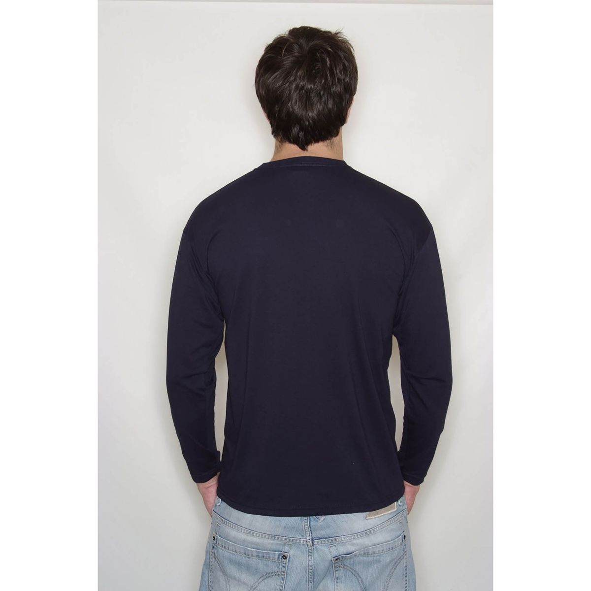 Klassisches Langarmshirt mit Rundhalsausschnitt