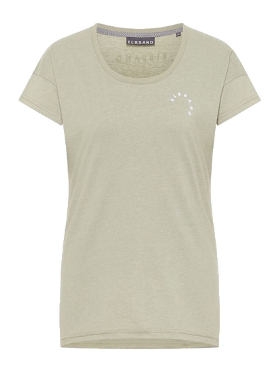 Lässiges T-Shirt mit Rundhalsausschnitt und Logo
