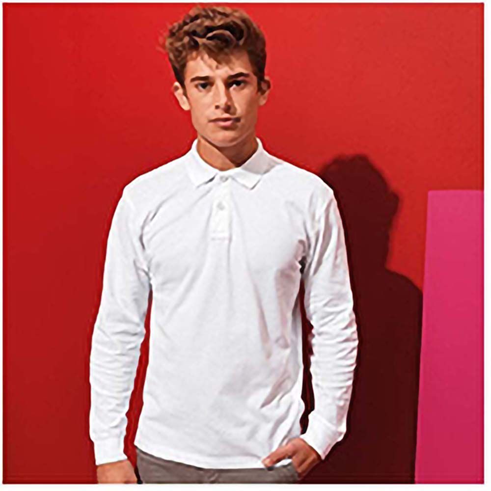 Klassisches Langarm-Poloshirt