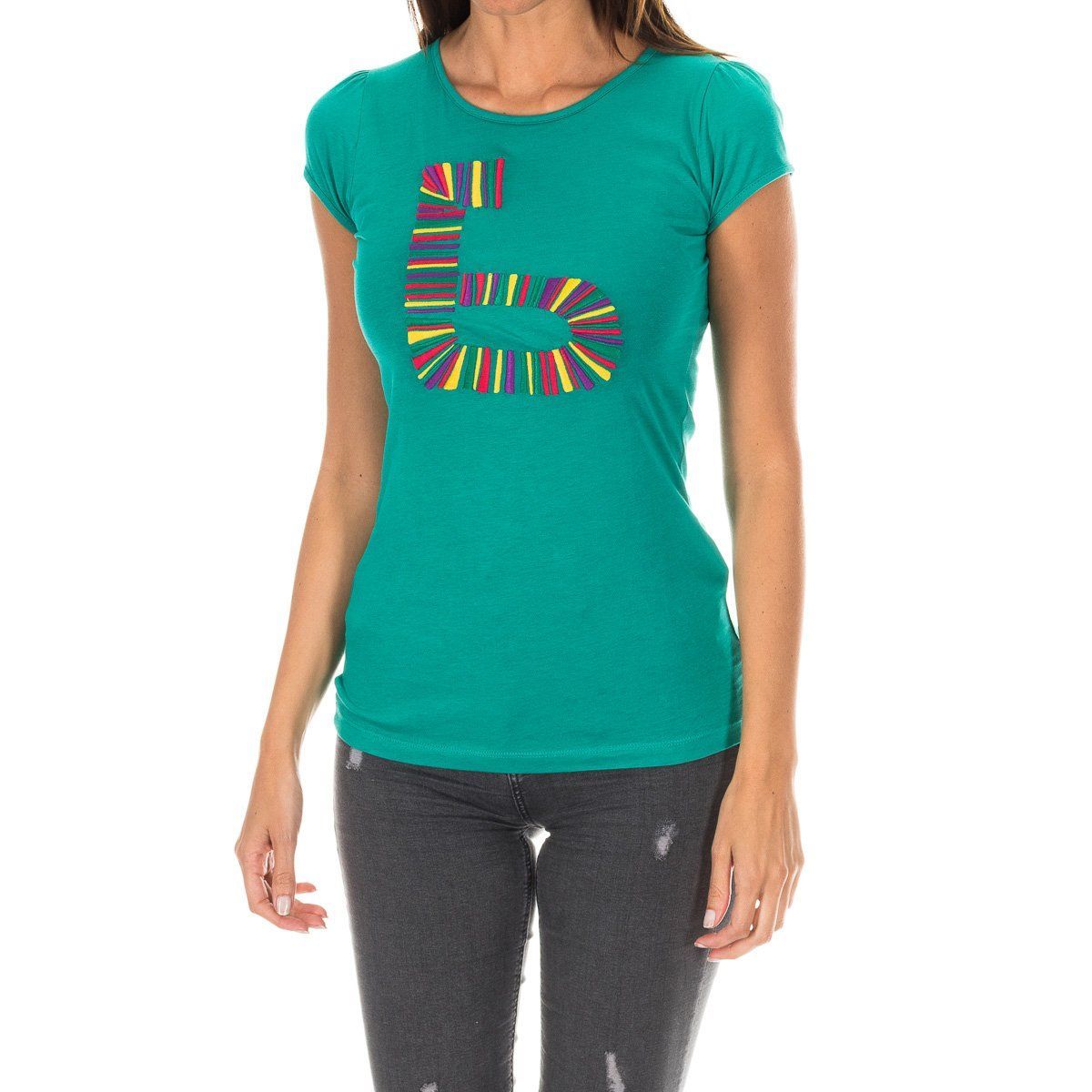 Grafik T-Shirt mit Nummer aus Baumwolle