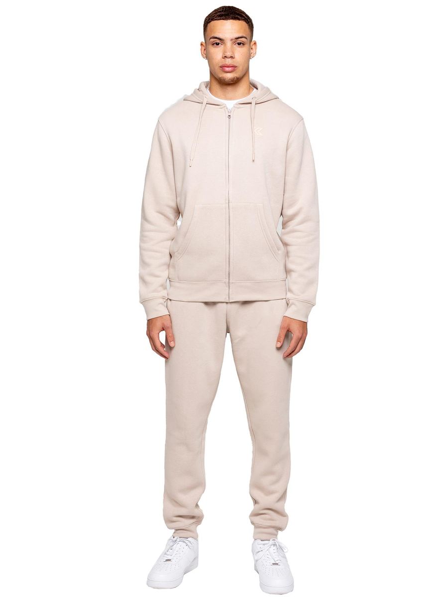 Herren Fleece Zip Hoodie Trainingsanzug Set