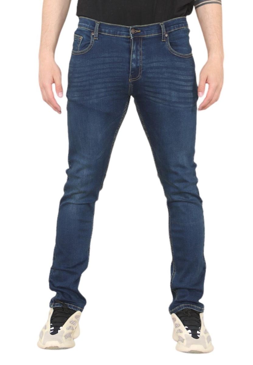 Herren Skinny Fit Jeans in Dunkelblau