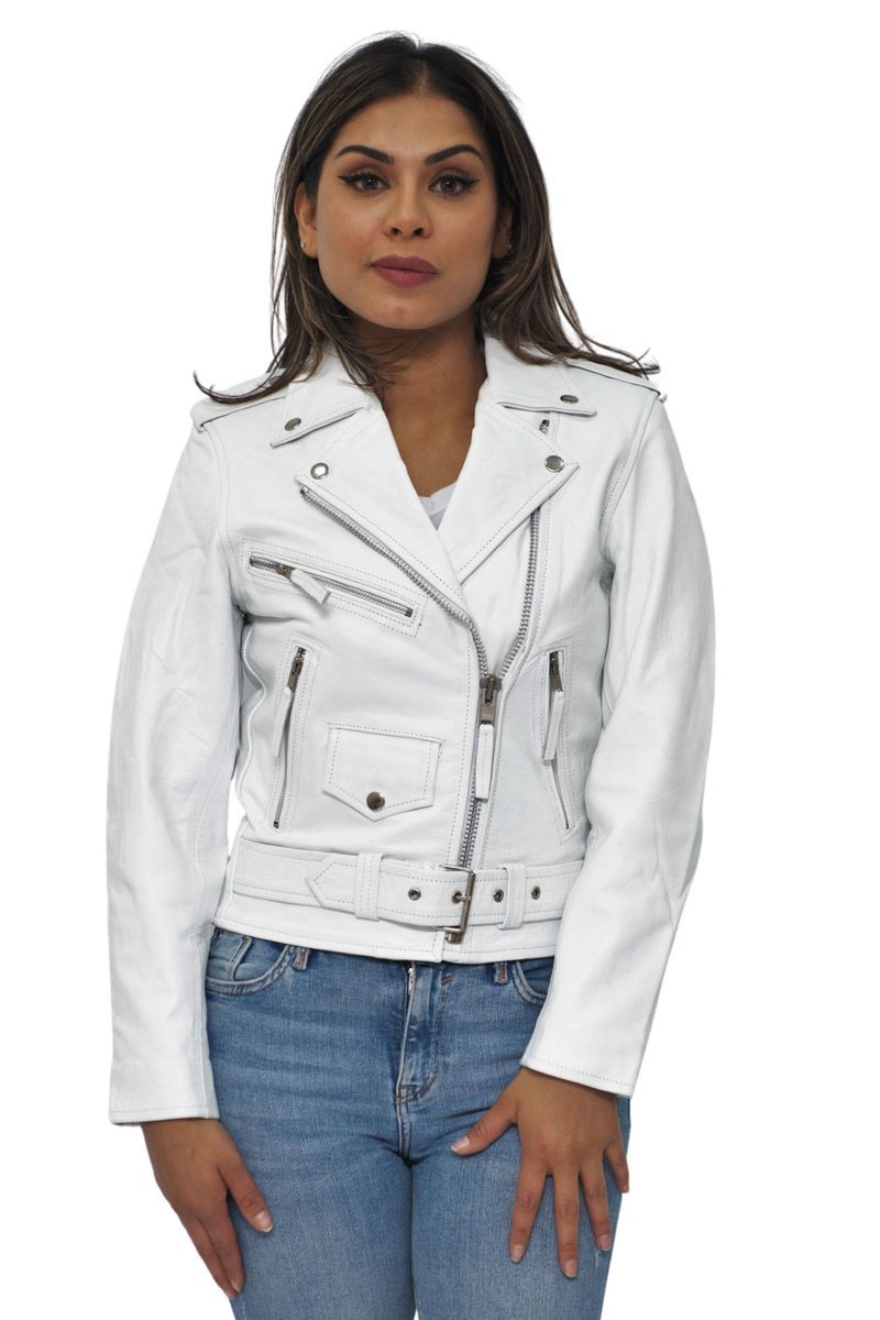 Moderne Bikerjacke aus Leder