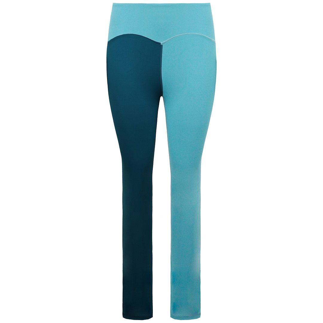 Zweifarbige, hochtaillierte Sportleggings