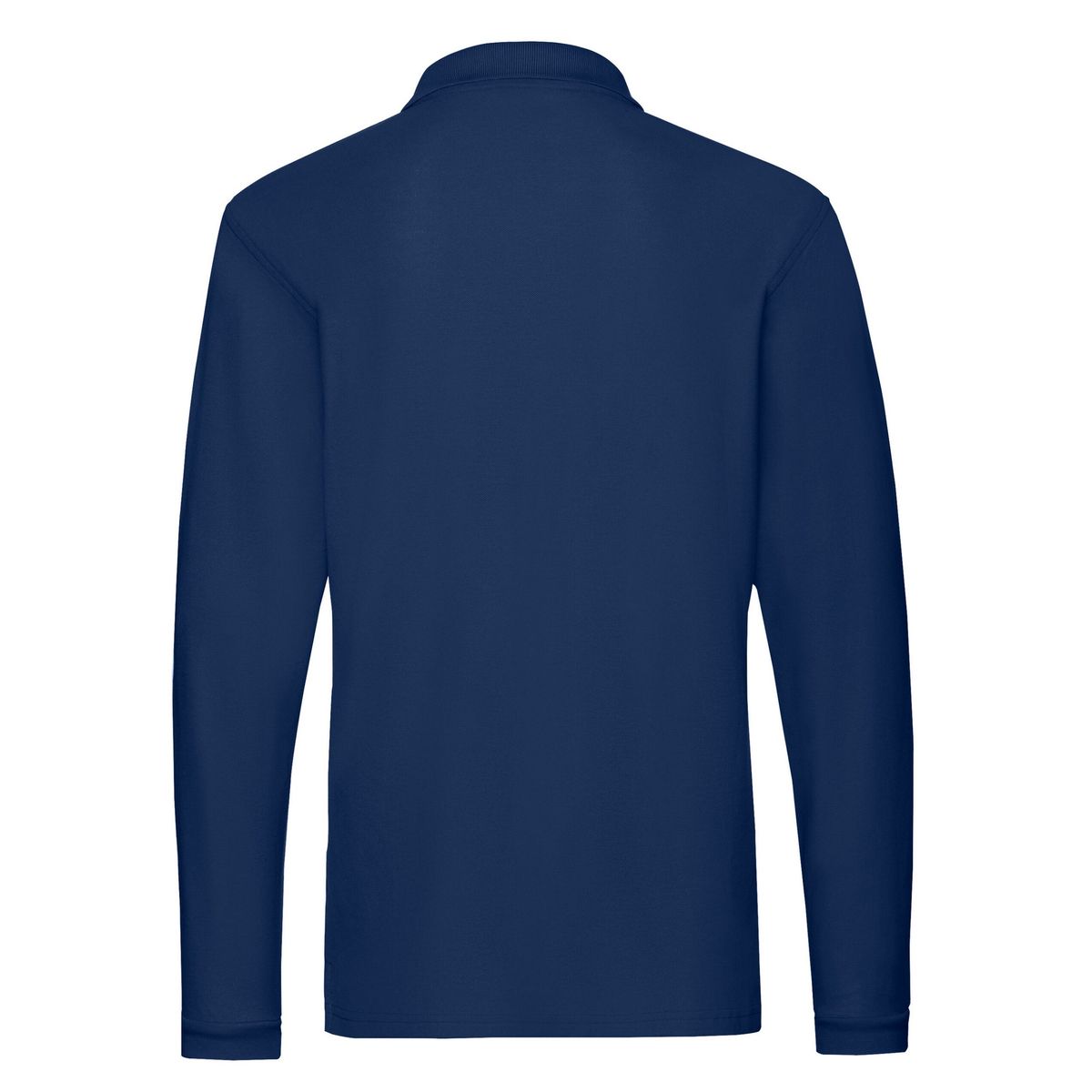 Langärmliges Baumwoll-Piqué-Poloshirt