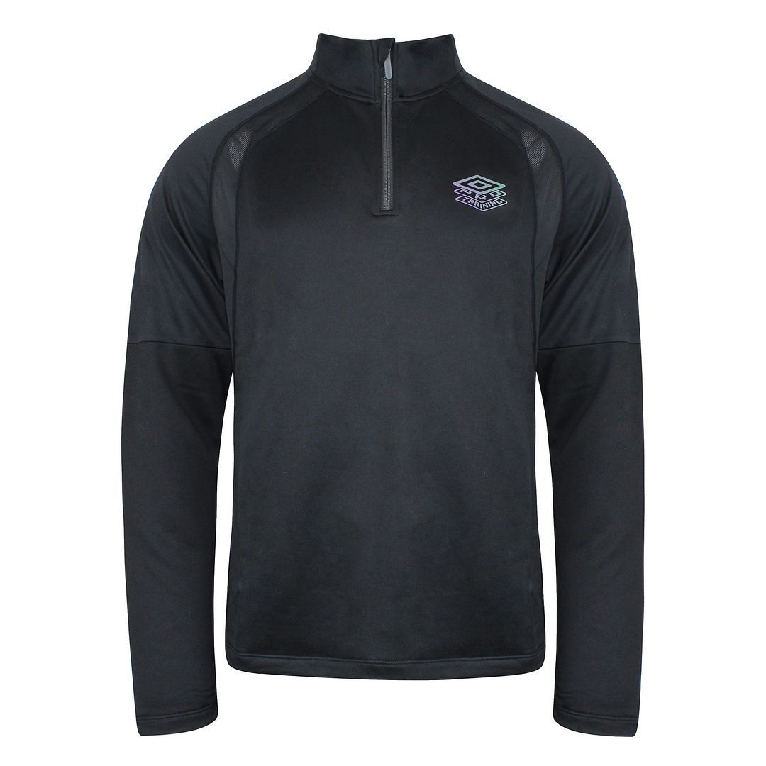 Herren Trainingsshirt mit langen Ärmeln, Schwarz