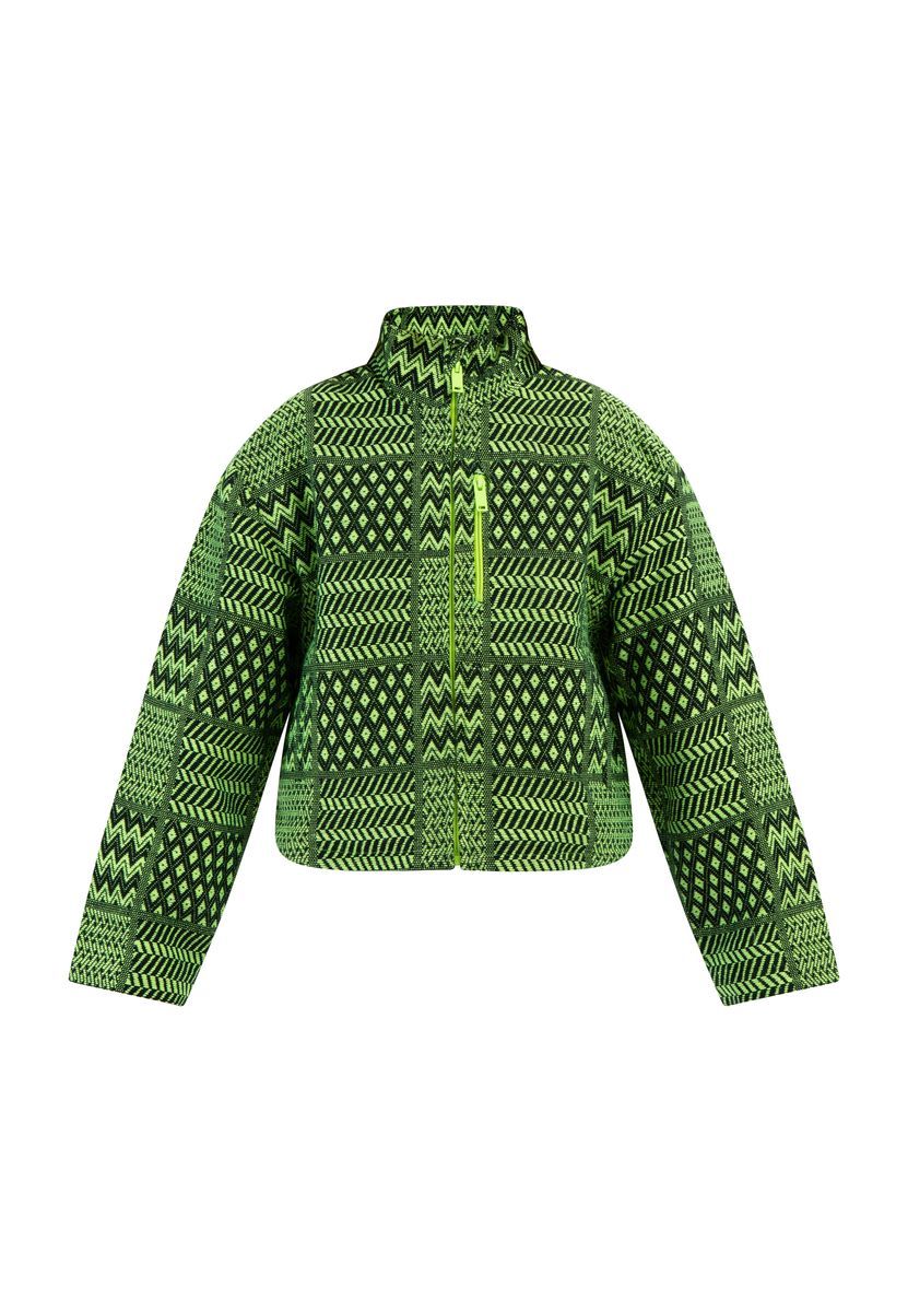 Mymo Blouson Mädchen Neon Grün Schwarz