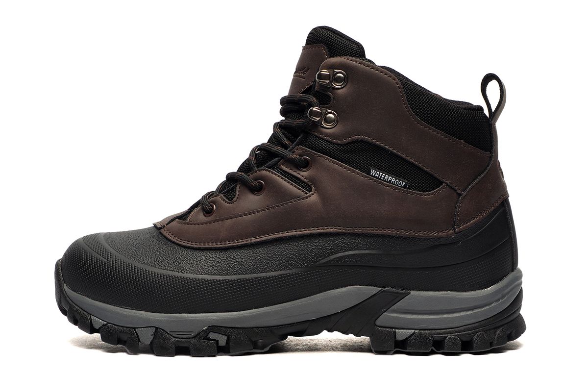 Herren braune, wasserdichte Wanderstiefel