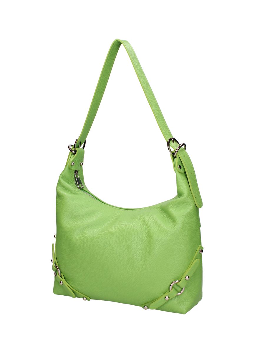 Hobo-Tasche aus genarbtem Leder