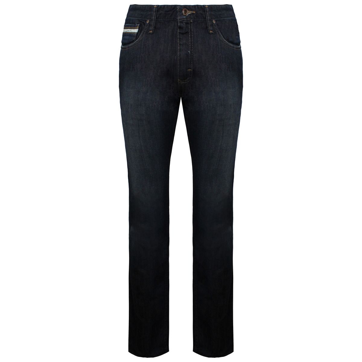 Dunkle Slim-Straight-Jeans