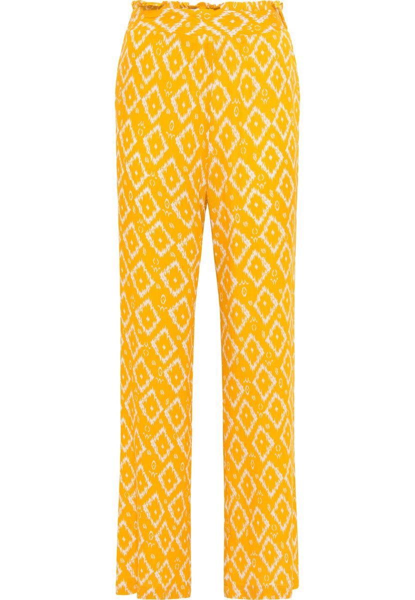 Weite Hose mit Ethno-Print