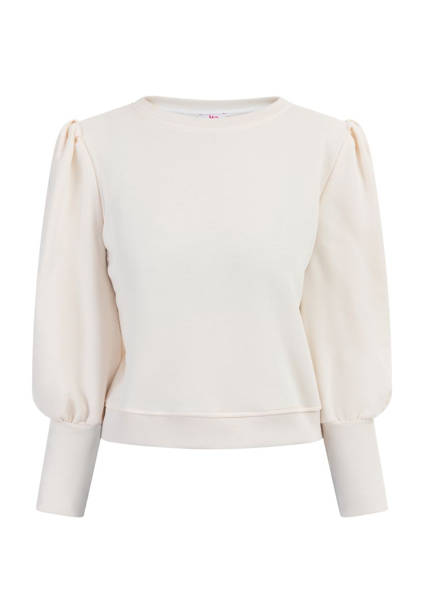 Mymo Sweatpullover Damen Wollweiß