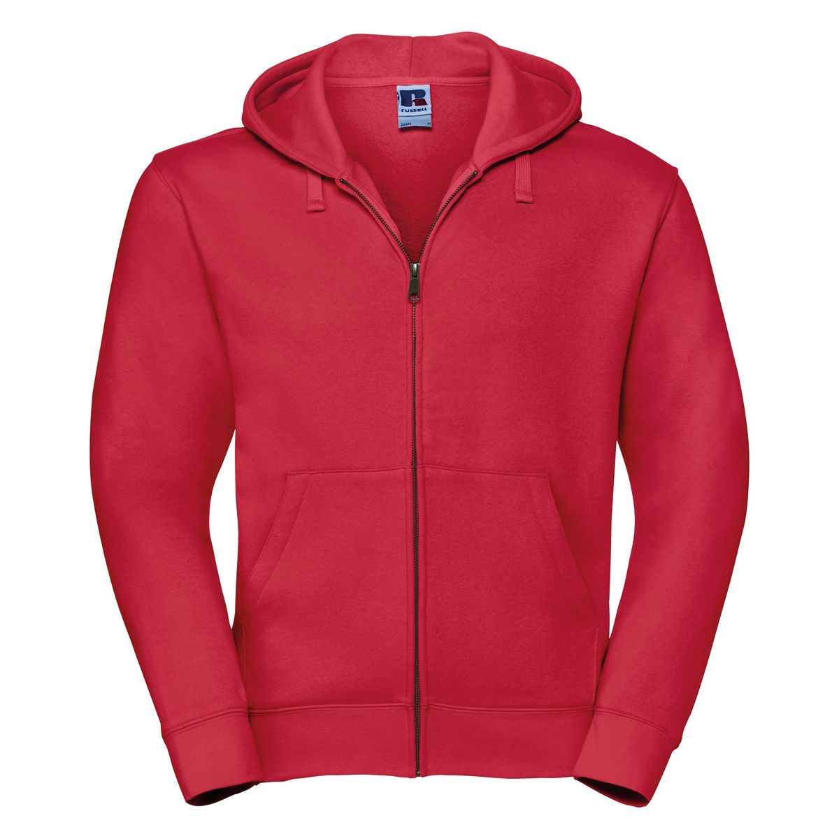 Russell Herren Authentic Full Zip Hooded Sweatshirt / Hoodie (Classic Red)