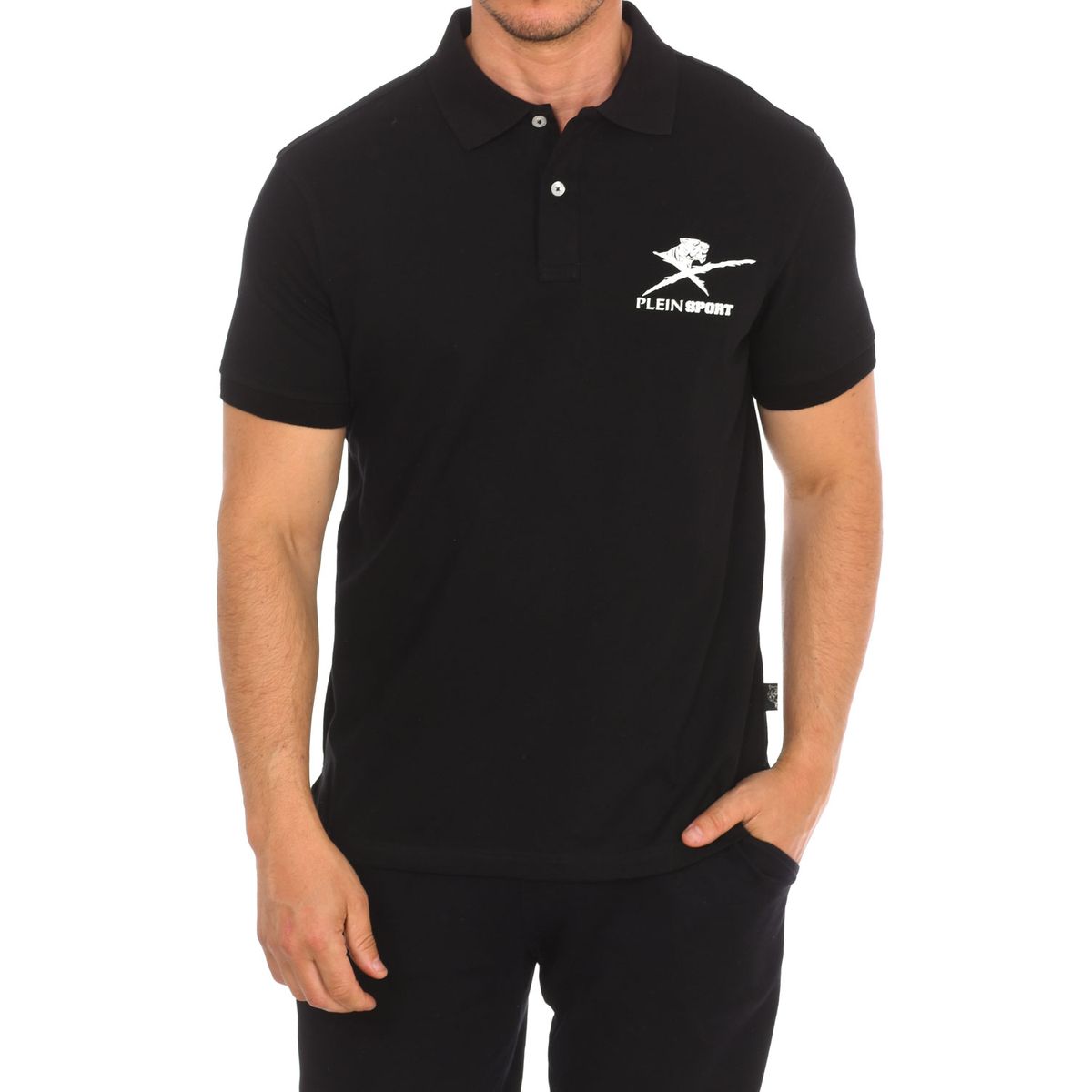 Herren Kurzarm Logo Poloshirt