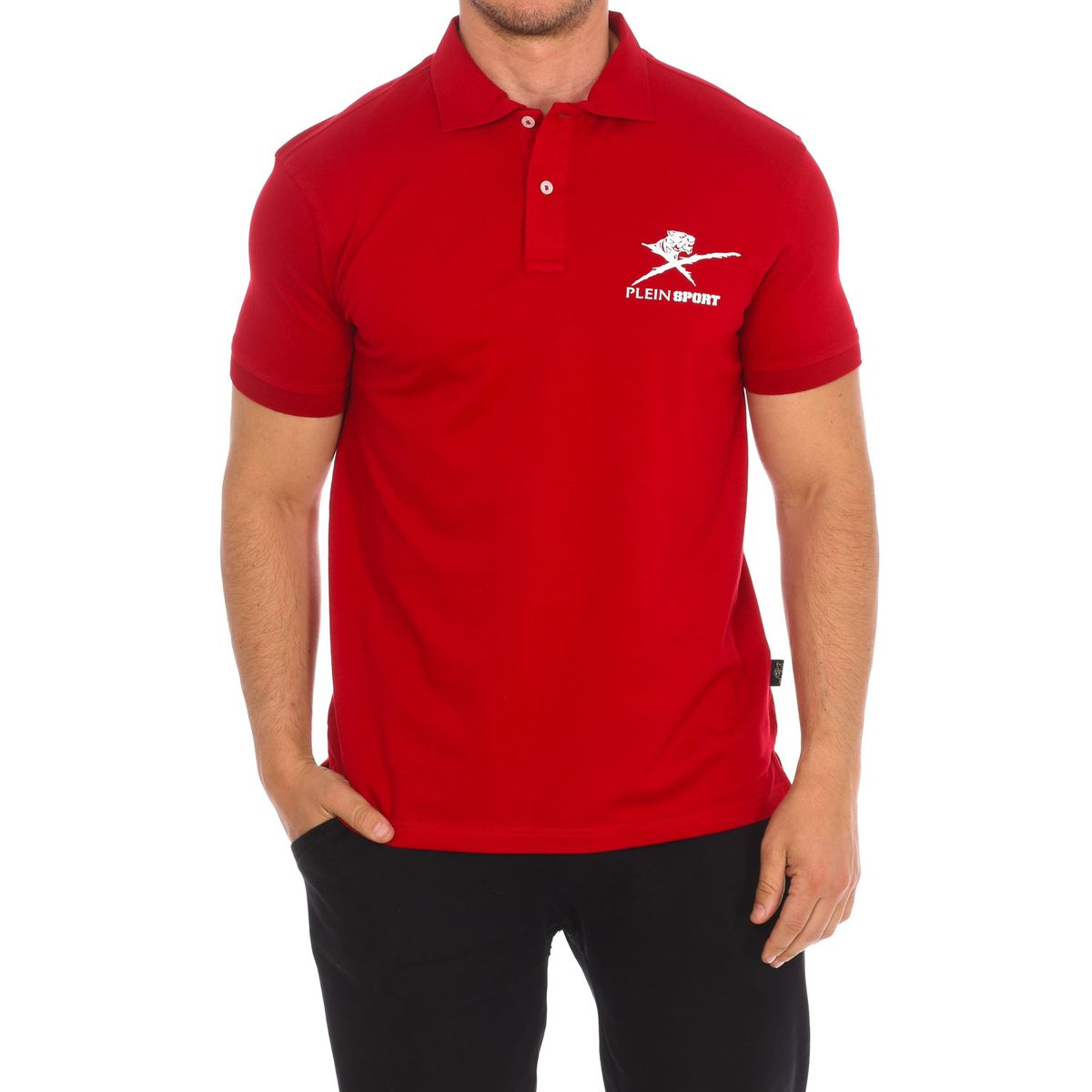 Herren Kurzarm Logo Poloshirt