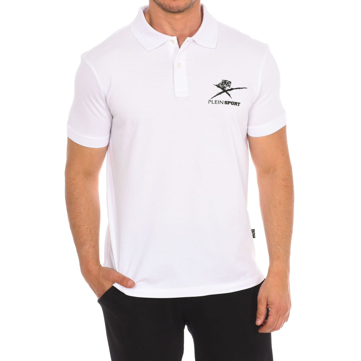Herren Kurzarm Logo Poloshirt
