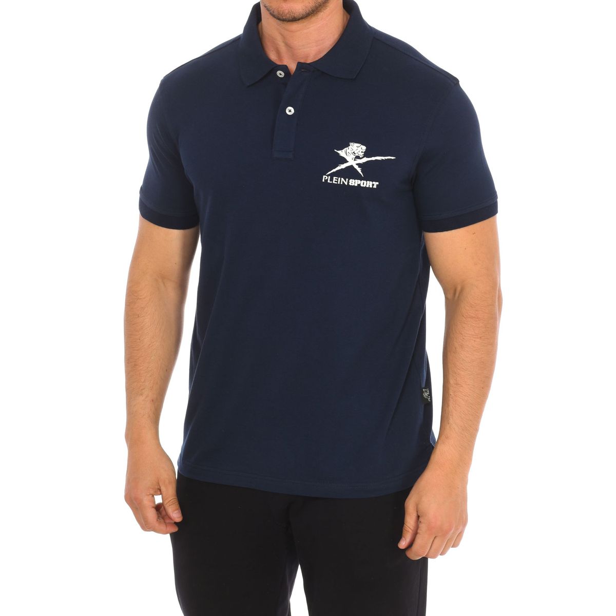 Herren Kurzarm Logo Poloshirt