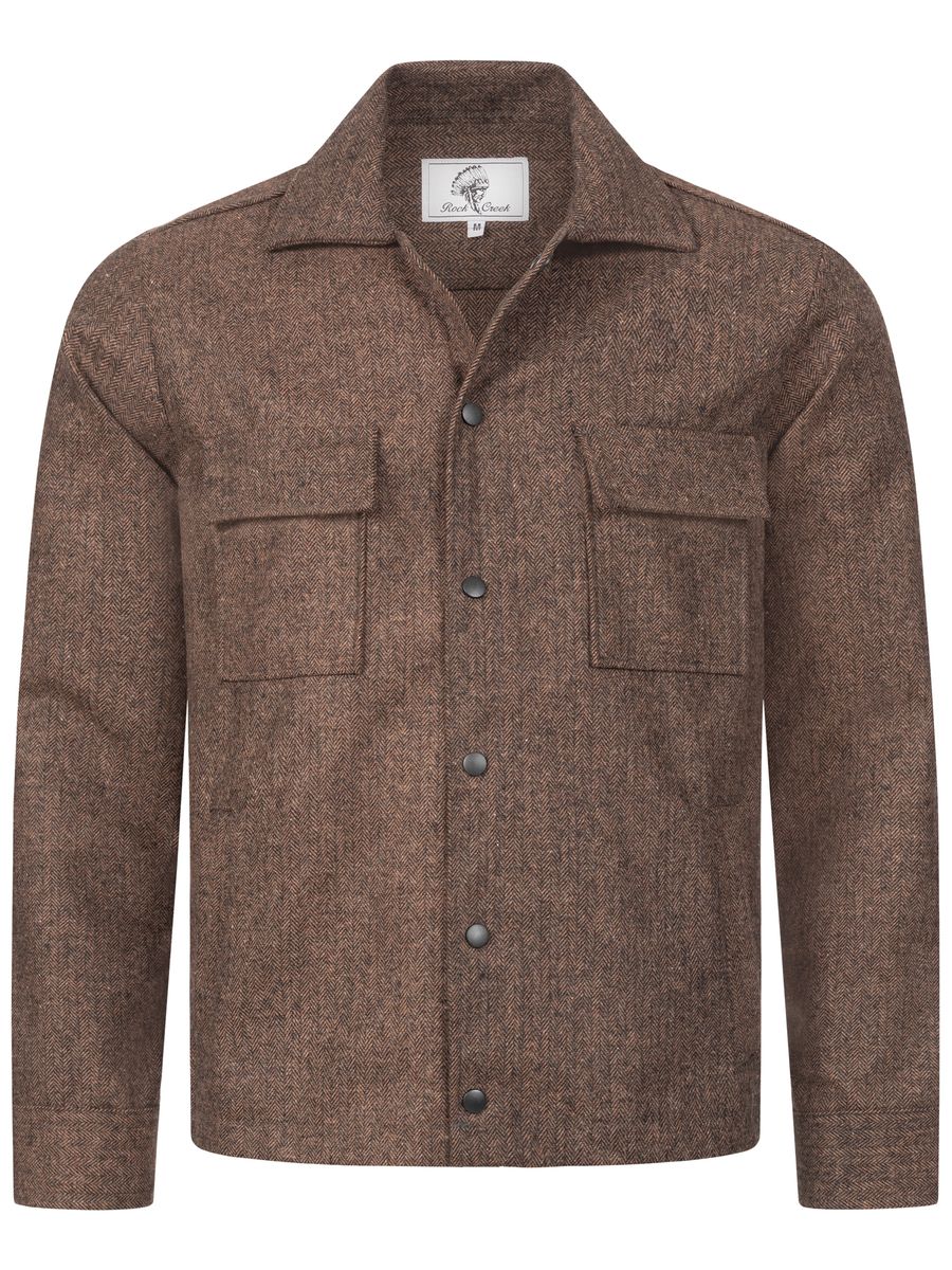 Herren Hemdjacke mit Knopfleiste