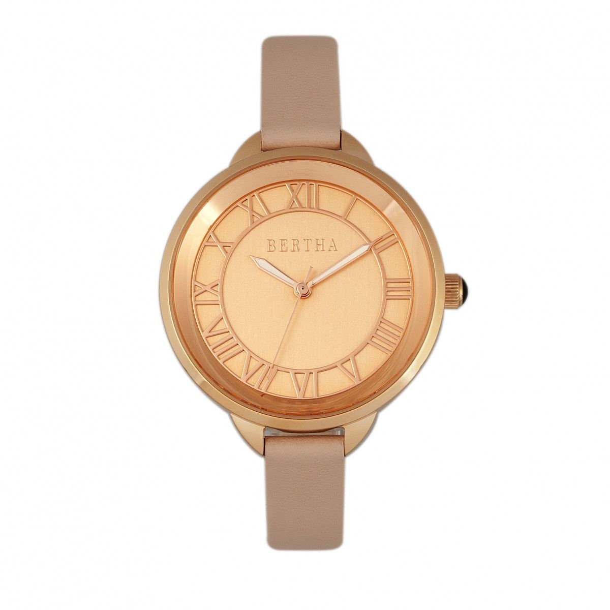 Elegante Goldfarbene Römische Ziffern Uhr