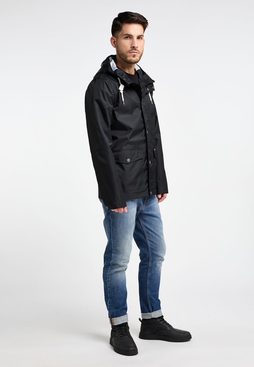 Wasserdichter leichter Parka mit Kapuze