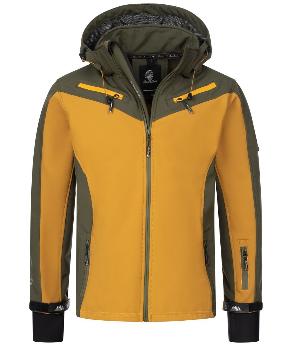 Moderne Colorblock Softshelljacke
