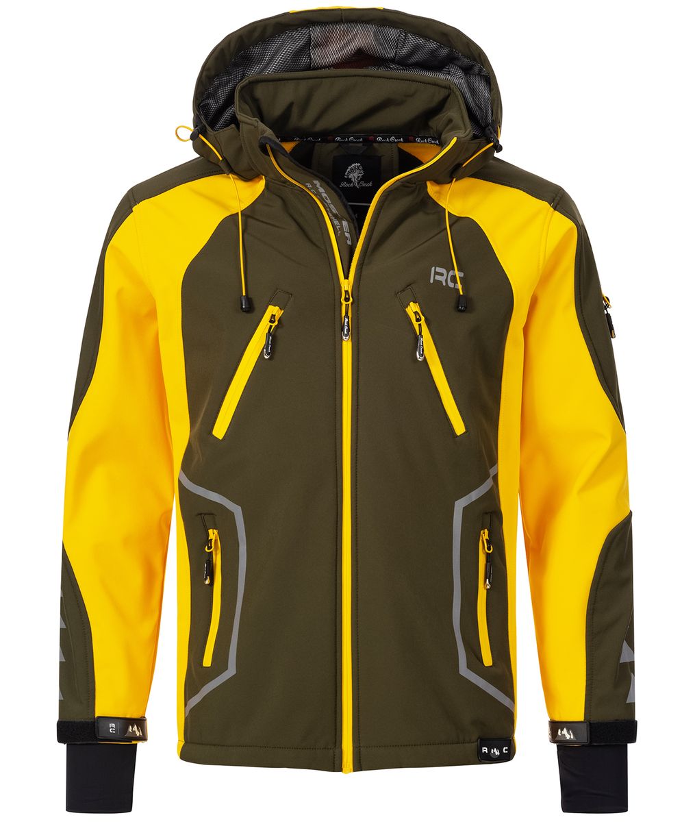 Moderne Colorblock Softshelljacke