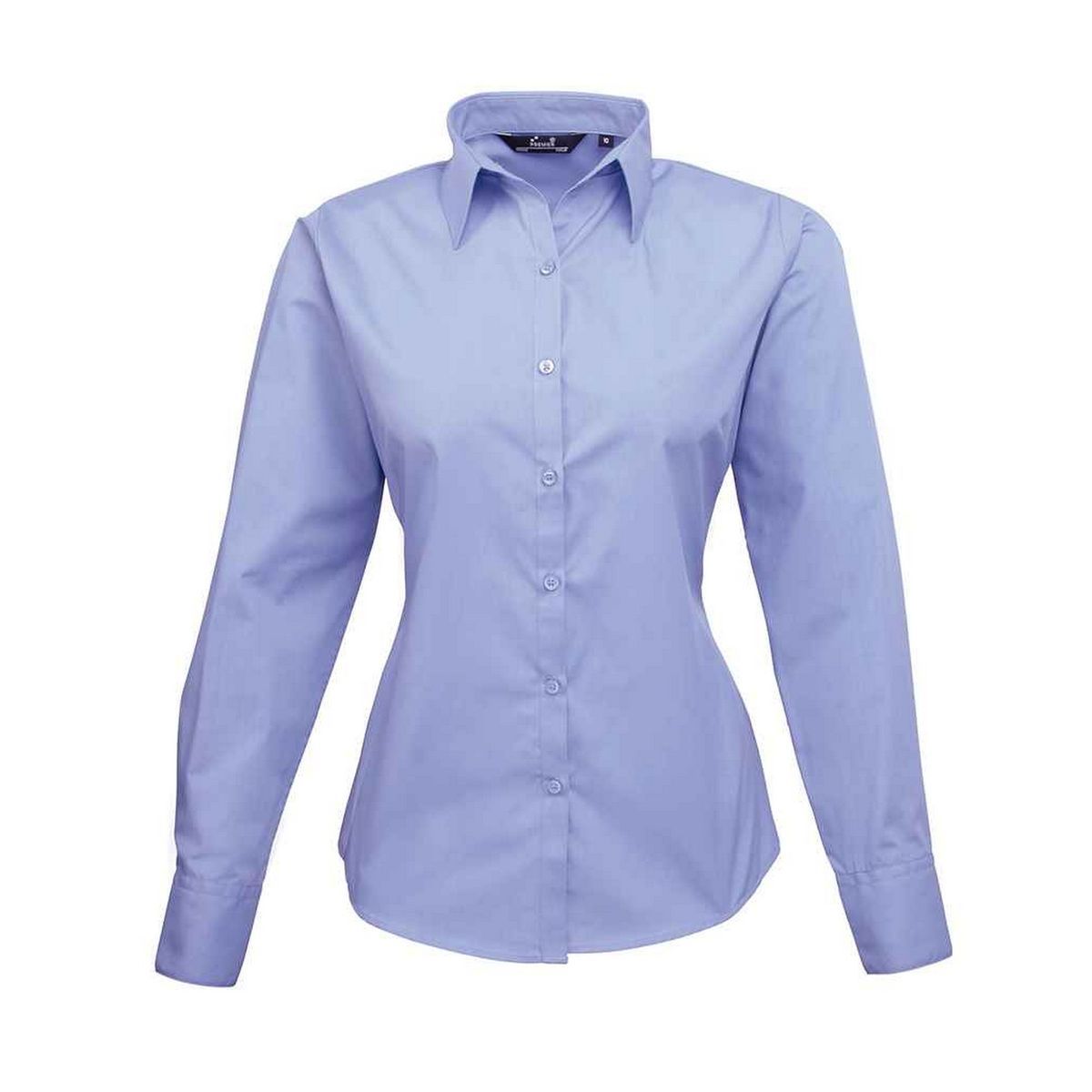 Premier - Hemd für Damen Langärmlig (Mittelblau)