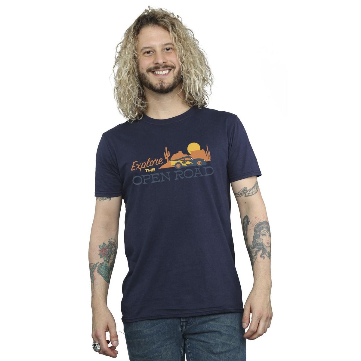 T-Shirt mit Road-Trip-Motiv