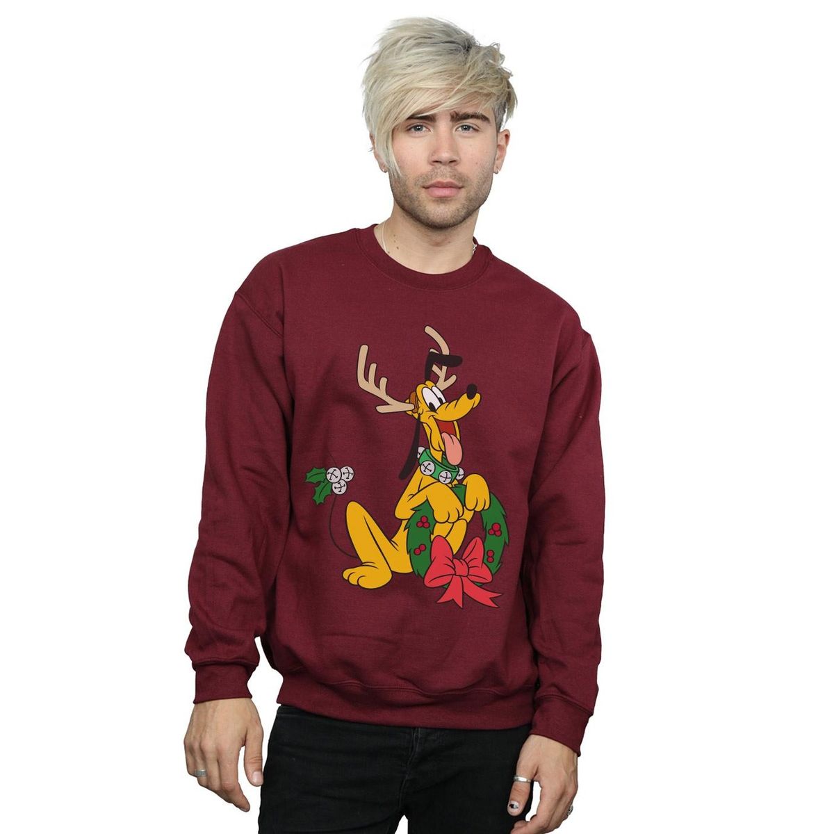 Festliches Pluto Rentier Grafik-Sweatshirt