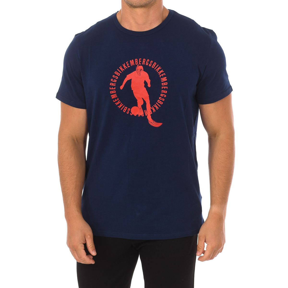 Herren T-Shirt mit schwarzem Grafikdruck