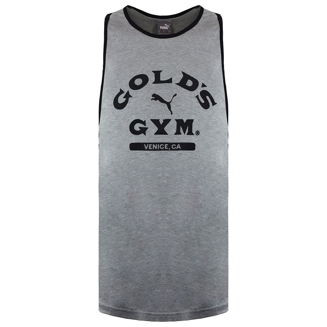 Puma x Golds Fitnessstudio Herren graue Weste