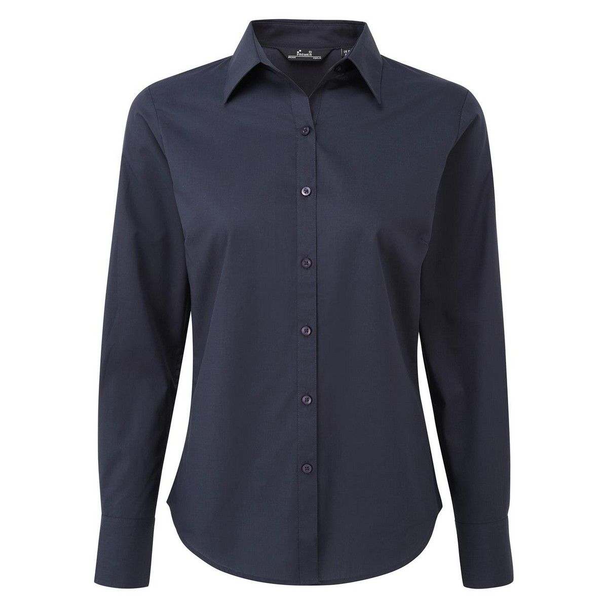 Premier - Hemd für Damen Langärmlig (Marineblau)
