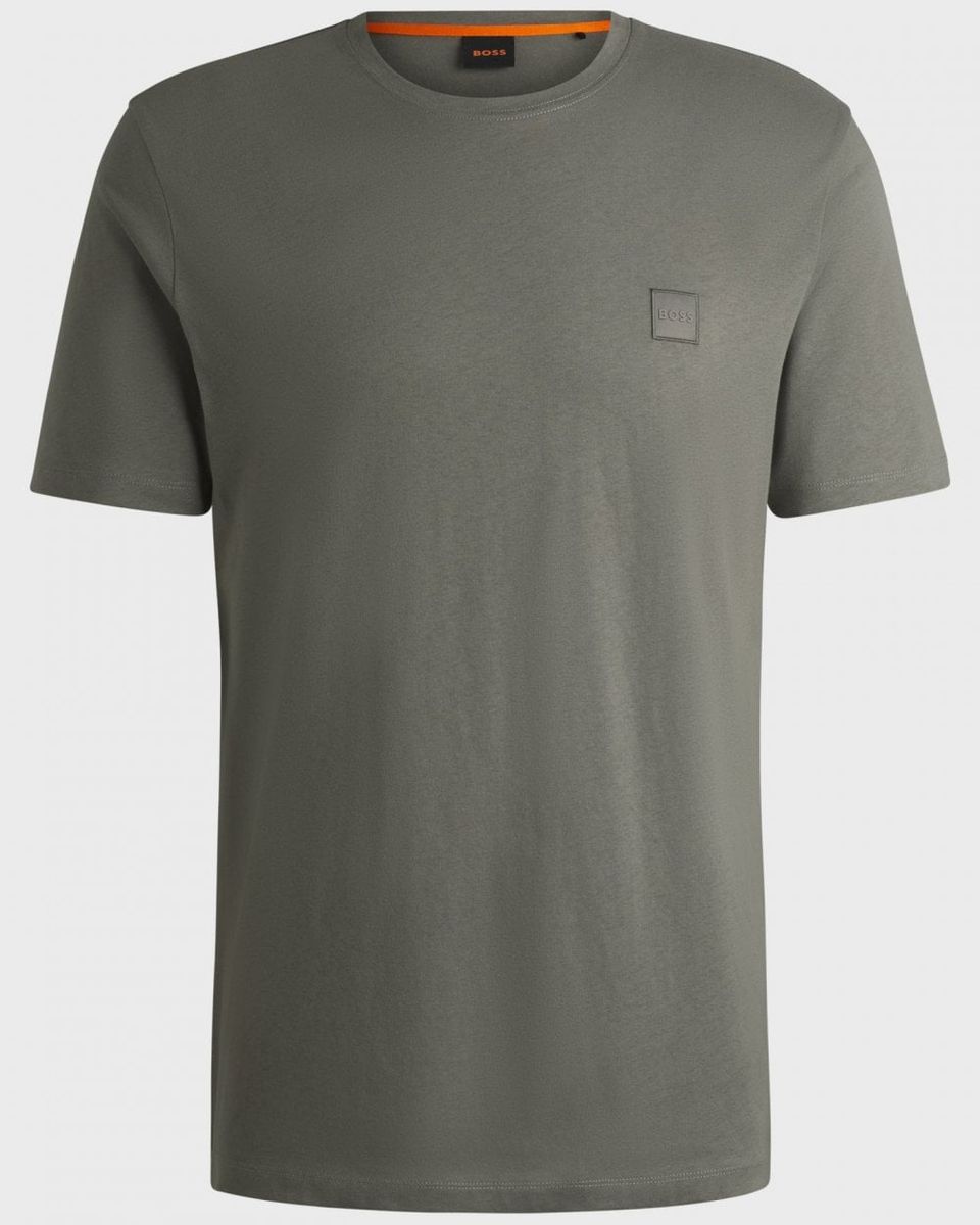 Baumwoll-T-Shirt mit Logo-Patch