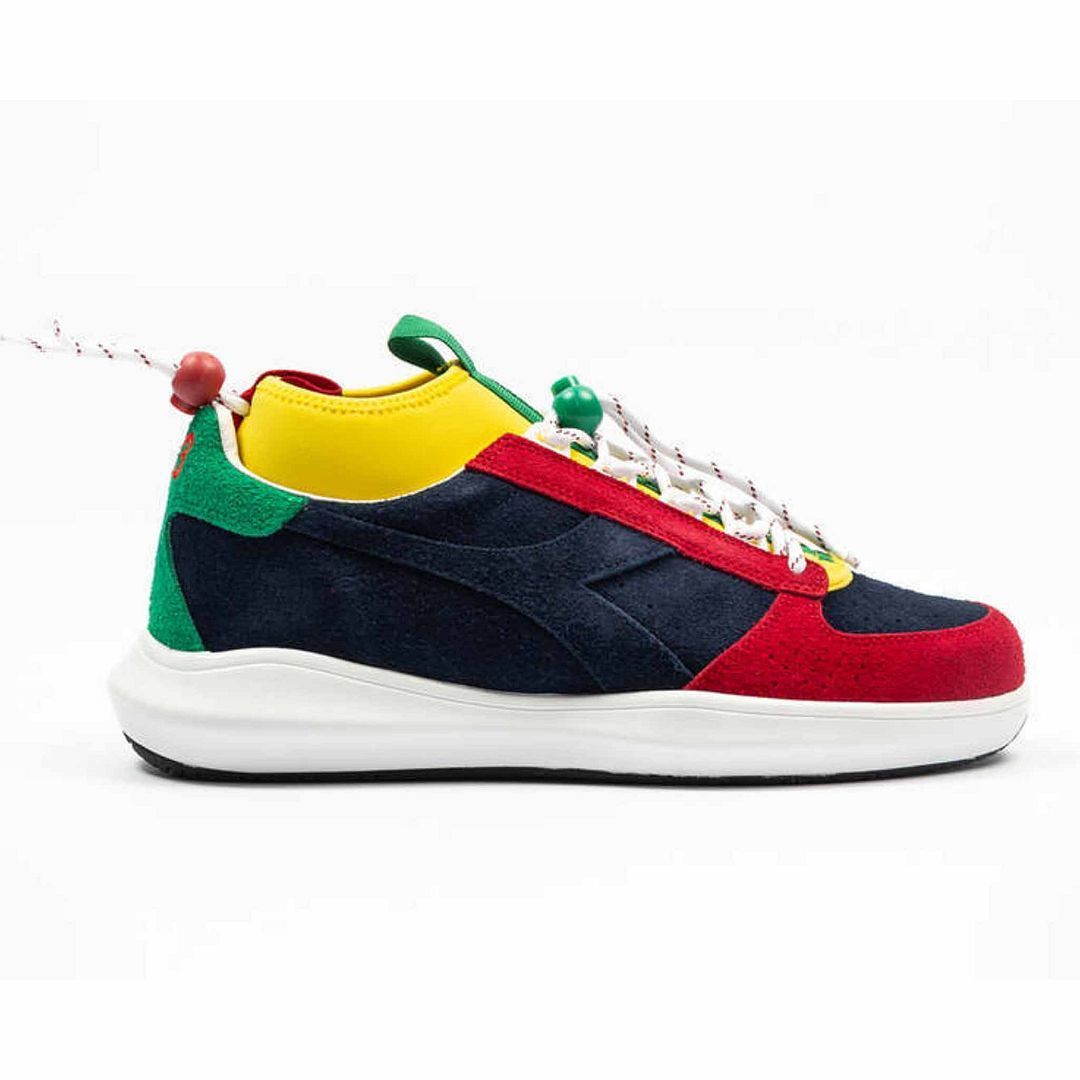 Mehrfarbige Mode-Sneakers aus Wildleder