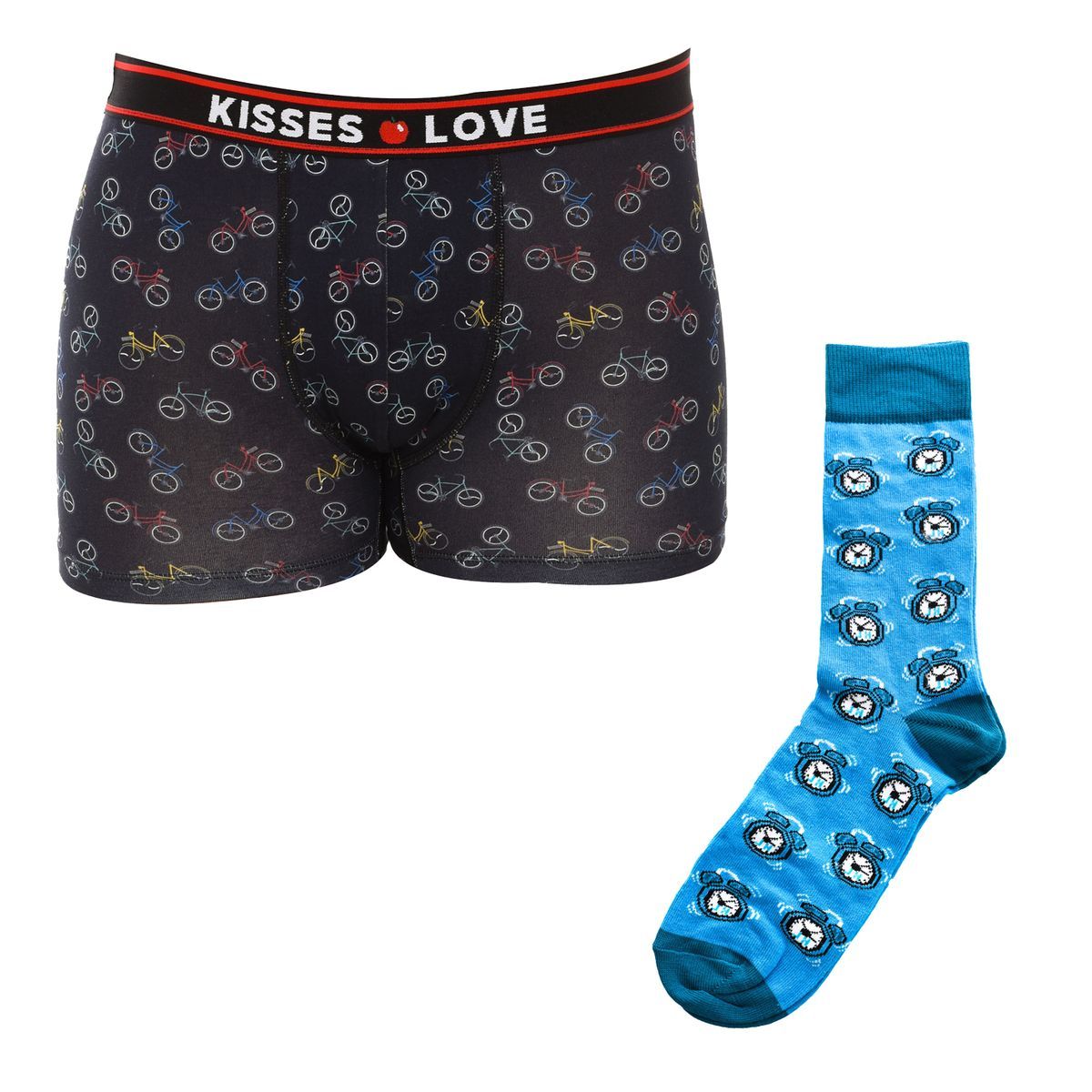 Boxershorts und Socken mit Print