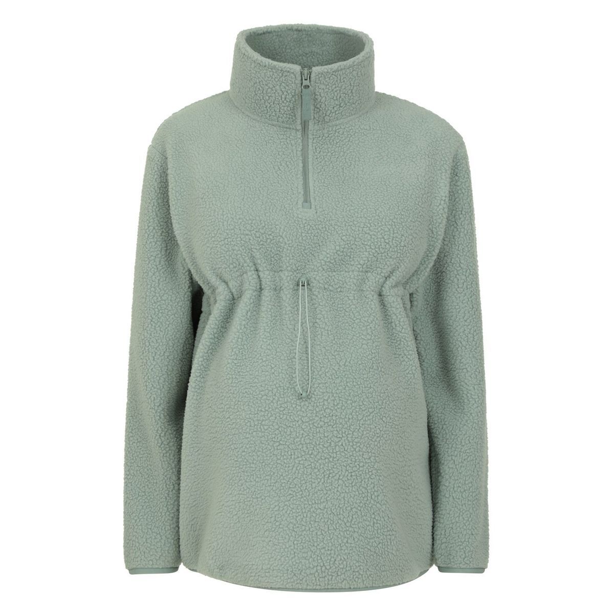 Damen Fleece-Pullover mit halbem Reißverschluss