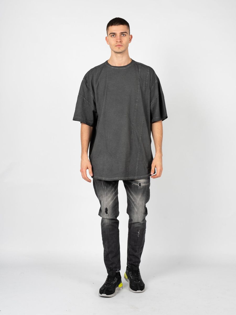 Oversize-T-Shirt mit Ziernähten