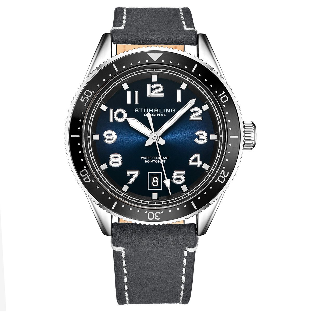 Herren Quarzuhr mit grauem Armband