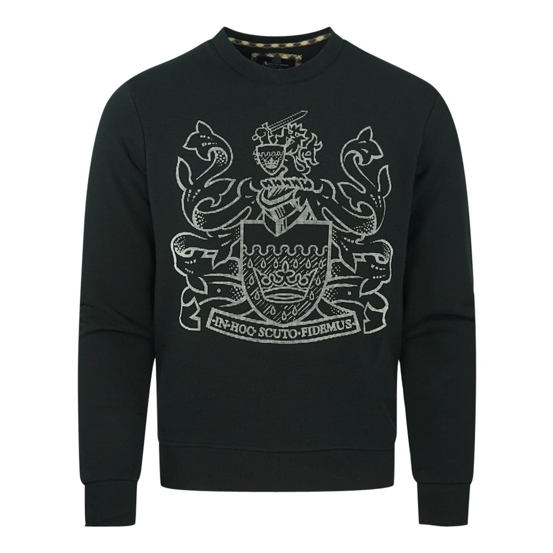 Baumwoll-Sweatshirt mit Logo-Wappen